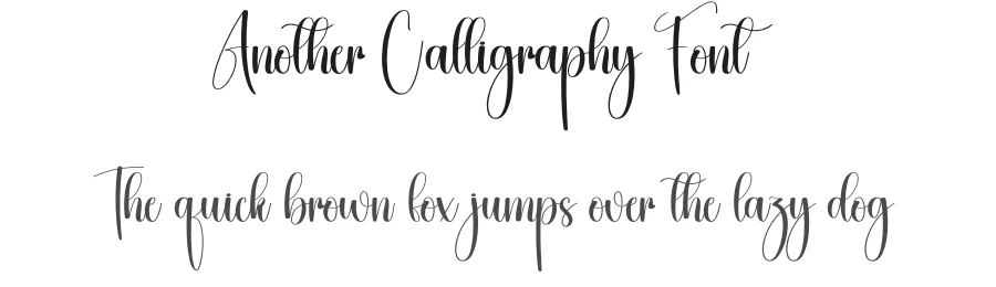 Another Calligraphy Font by creativeletter — Script Handwritten Font