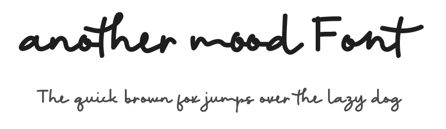 Another Mood Font by CalligraphyFonts.net — Script Handwritten Font