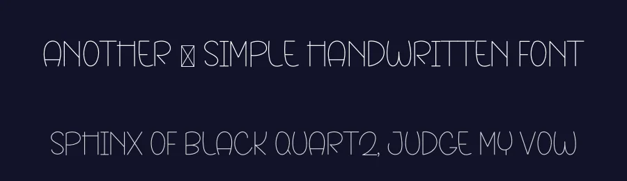 Another – Simple Handwritten Font by freshtypeink — Display Font — thumbnail 2