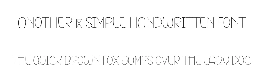 Another – Simple Handwritten Font by freshtypeink — Display Font