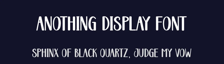 Anothing Display Font by creativeletter — Display Font — thumbnail 2