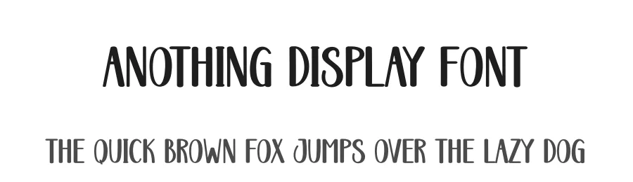 Anothing Display Font by creativeletter — Display Font