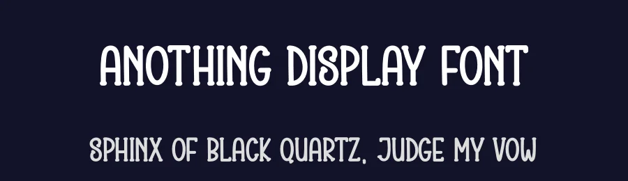Anothing Display Font by creativeletter — Display Font — thumbnail 2