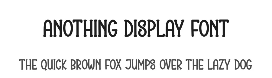 Anothing Display Font by creativeletter — Display Font
