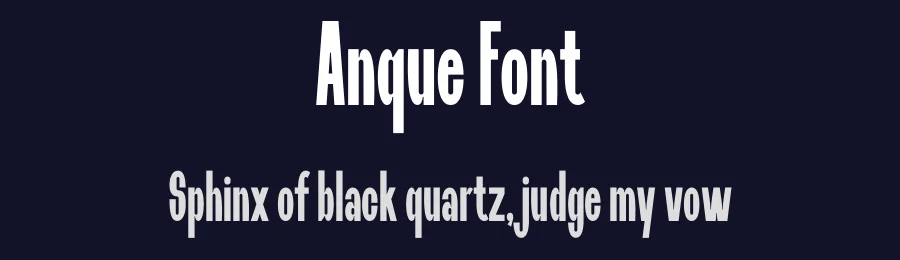Anque Font by MaikoHatta — Display Font — thumbnail 2