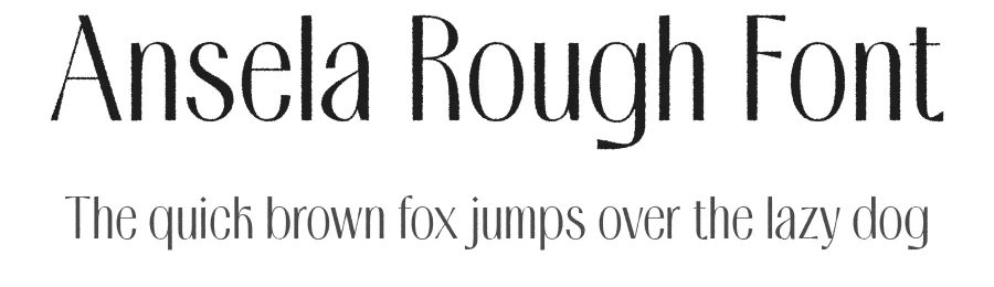 Ansela Rough Font by craftsupplyco — Sans Serif Font