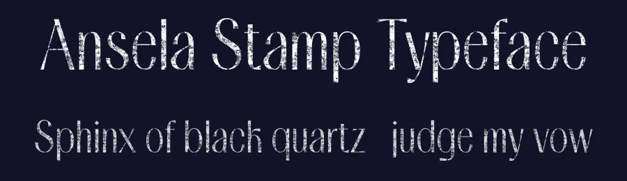Ansela Stamp Typeface by craftsupplyco — Sans Serif Font — thumbnail 2