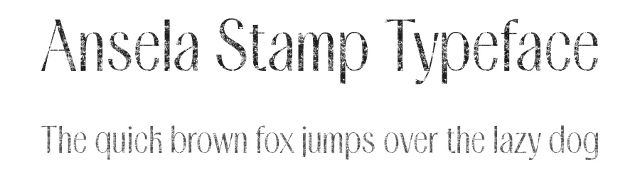 Ansela Stamp Typeface by craftsupplyco — Sans Serif Font