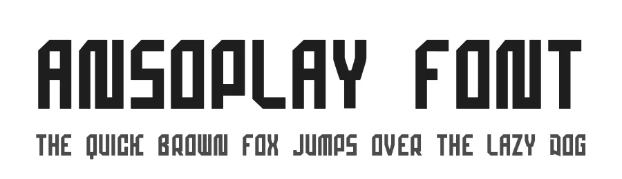 Ansoplay Font by hayoyuka8 — Display Font