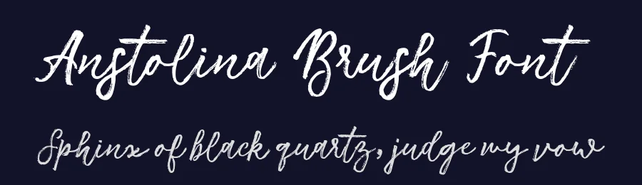 Anstolina Brush Font by stripesstudio — Script Handwritten Font — thumbnail 2