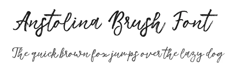 Anstolina Brush Font by stripesstudio — Script Handwritten Font