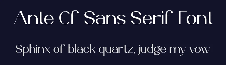 Ante Cf Sans Serif Font by Creative17studio — Sans Serif Font — thumbnail 2