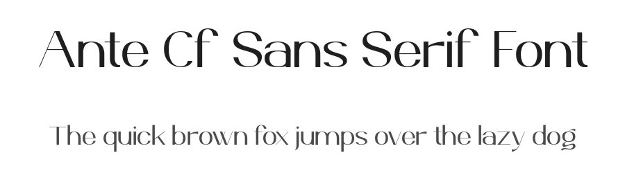 Ante Cf Sans Serif Font by Creative17studio — Sans Serif Font
