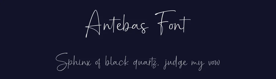 Antebas Font by Aantebas — Script Handwritten Font — thumbnail 2