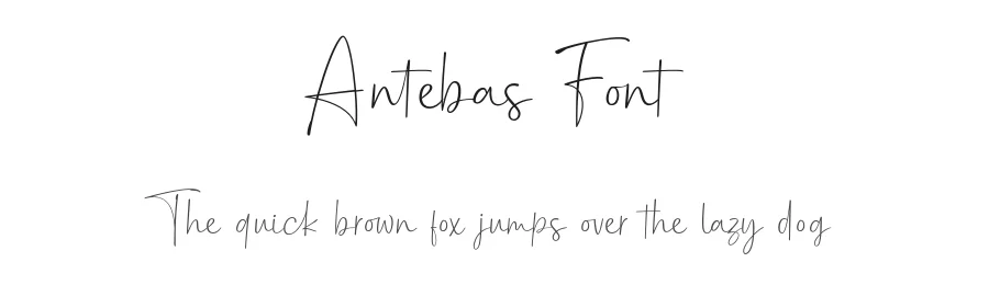 Antebas Font by Aantebas — Script Handwritten Font