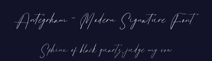 Antegrham – Modern Signature Font by letterenastudios — Script Handwritten Font — thumbnail 2
