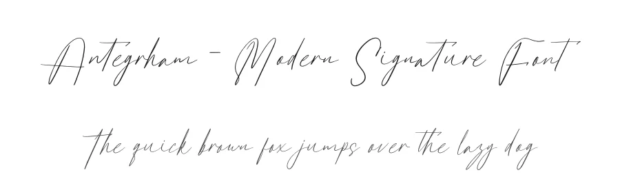 Antegrham – Modern Signature Font by letterenastudios — Script Handwritten Font