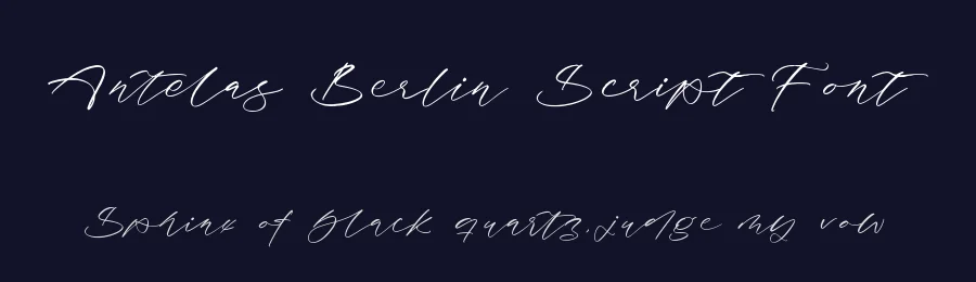 Antelas Berlin Script Font by stylishtype.co — Script Handwritten Font — thumbnail 2