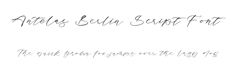 Antelas Berlin Script Font by stylishtype.co — Script Handwritten Font
