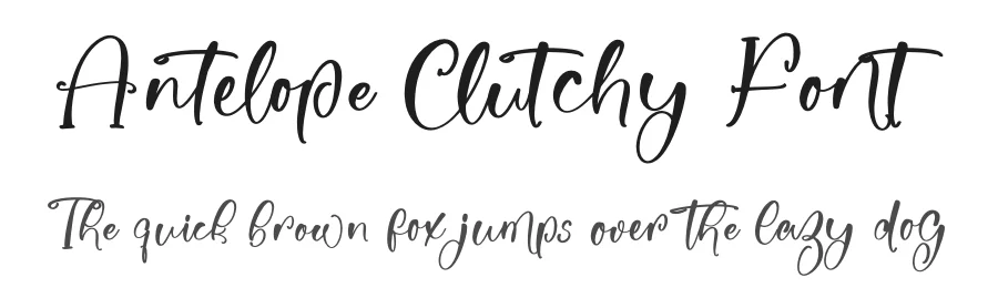 Antelope Clutchy Font by stylishtype.co — Script Handwritten Font