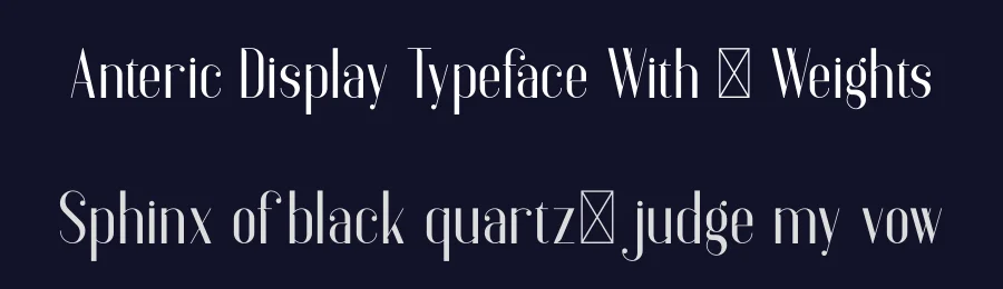 Anteric Display Typeface With 3 Weights by vp_creative_shop — Decorative Font — thumbnail 2