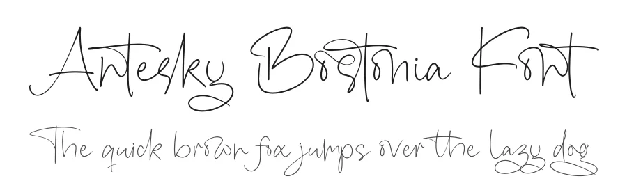 Antesky Bostonia Font by stylishtype.co — Script Handwritten Font