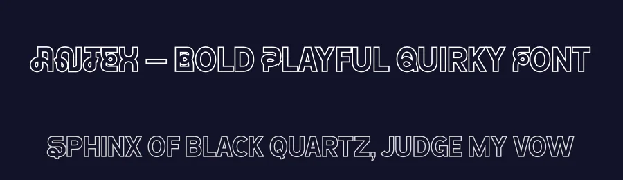 ANTEX – Bold Playful Quirky Font by Casloop Studio — Decorative Font — thumbnail 2