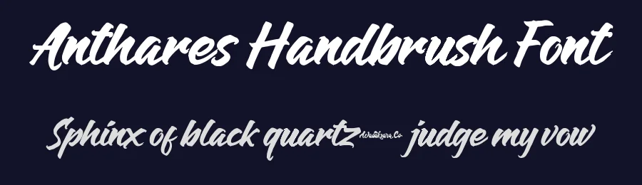 Anthares Handbrush Font by Wacaksara Co. — Script Handwritten Font — thumbnail 2