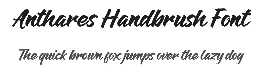 Anthares Handbrush Font by Wacaksara Co. — Script Handwritten Font