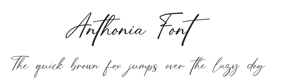 Anthonia Font by UICreative — Script Handwritten Font
