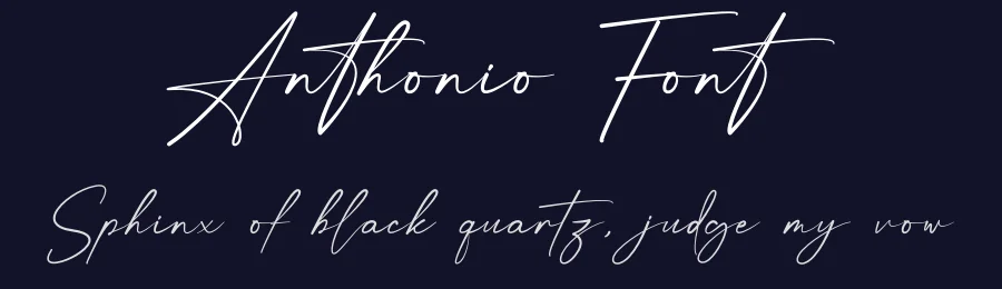 Anthonio Font by Rantautype — Script Handwritten Font — thumbnail 2