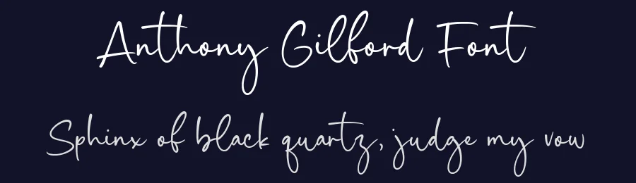 Anthony Gilford Font by Timur type — Script Handwritten Font — thumbnail 2