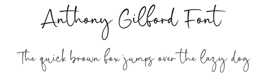 Anthony Gilford Font by Timur type — Script Handwritten Font
