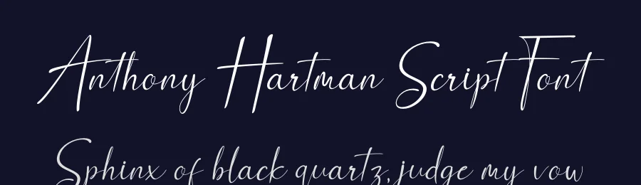 Anthony Hartman Script Font by letterenastudios — Script Handwritten Font — thumbnail 2
