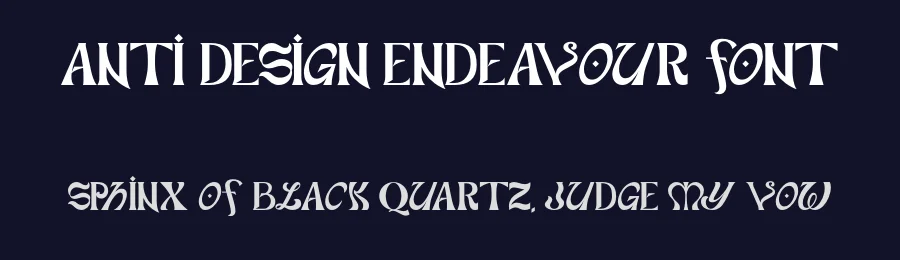 Anti Design Endeavour Font by endeavourstudio — Display Font — thumbnail 2