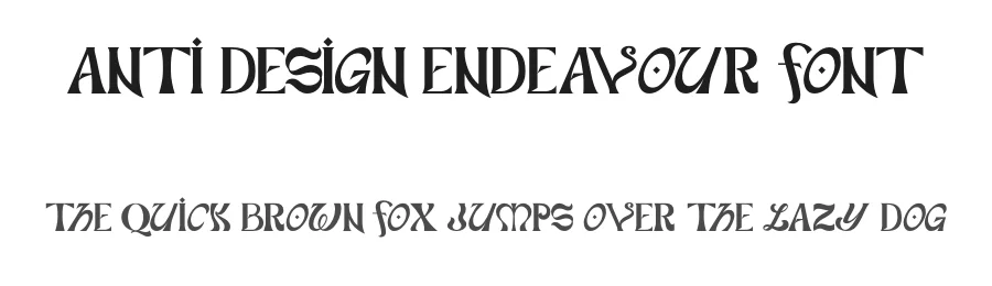 Anti Design Endeavour Font by endeavourstudio — Display Font