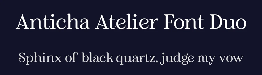 Anticha Atelier Font Duo by Nollevs — Script Handwritten Font — thumbnail 2