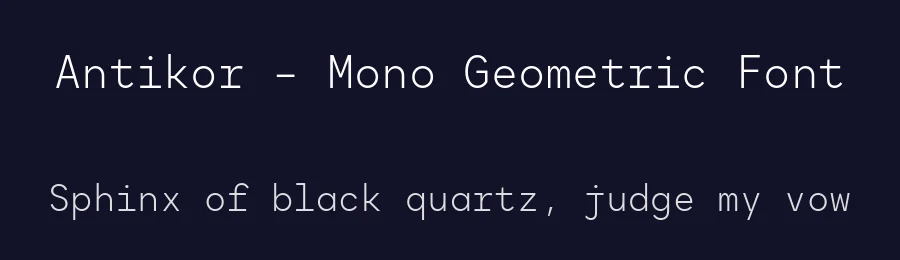 Antikor – Mono Geometric Font by Taner Ardalı — Sans Serif Font — thumbnail 2