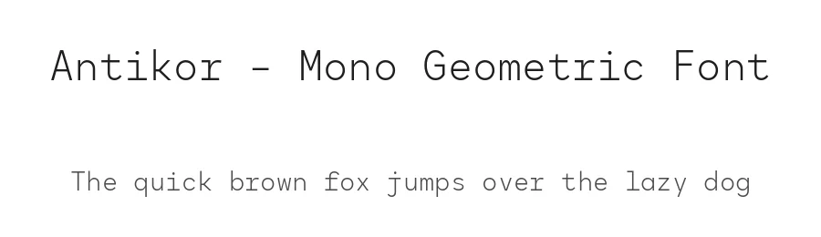 Antikor – Mono Geometric Font by Taner Ardalı — Sans Serif Font