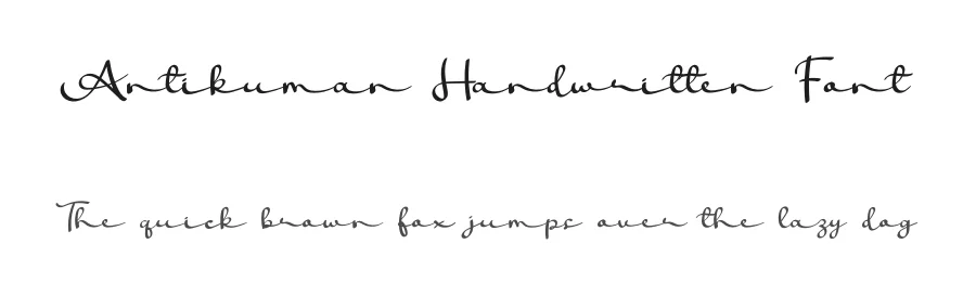 Antikuman Handwritten Font by planetz studio — Script Handwritten Font