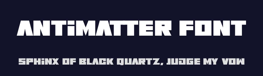 Antimatter Font by Darrell Flood — Sans Serif Font — thumbnail 2