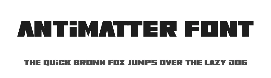 Antimatter Font by Darrell Flood — Sans Serif Font