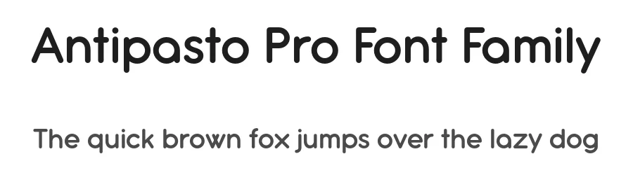 Antipasto Pro Font Family by Zetafonts — Sans Serif Font