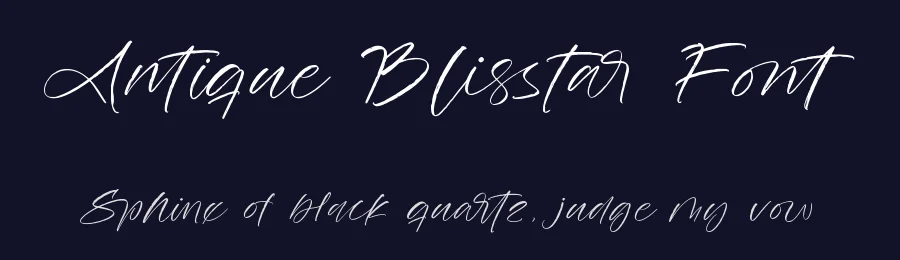 Antique Blisstar Font by stylishtype.co — Script Handwritten Font — thumbnail 2