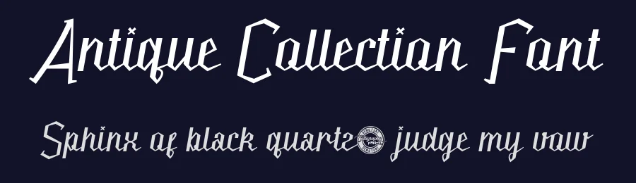 Antique Collection Font by CalligraphyFonts.net — Script Handwritten Font — thumbnail 2
