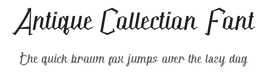 Antique Collection Font by CalligraphyFonts.net — Script Handwritten Font