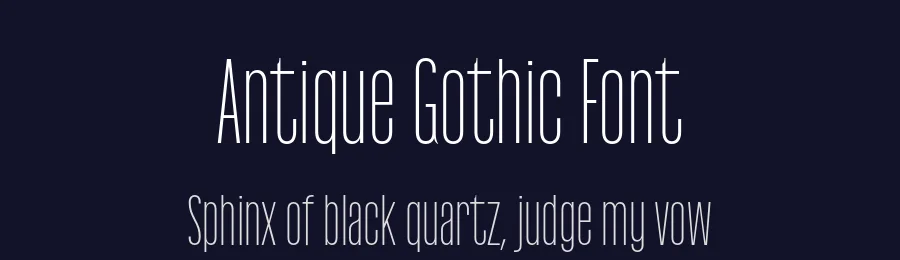 Antique Gothic Font by Production Type — Sans Serif Font — thumbnail 2