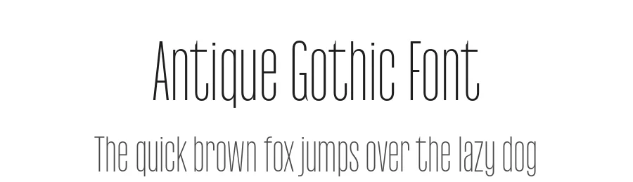 Antique Gothic Font by Production Type — Sans Serif Font