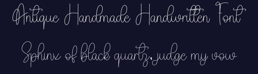 Antique Handmade Handwritten Font by freshtypeink — Script Handwritten Font — thumbnail 2