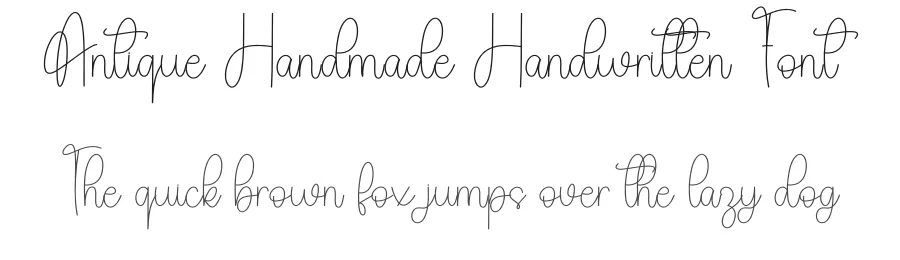 Antique Handmade Handwritten Font by freshtypeink — Script Handwritten Font